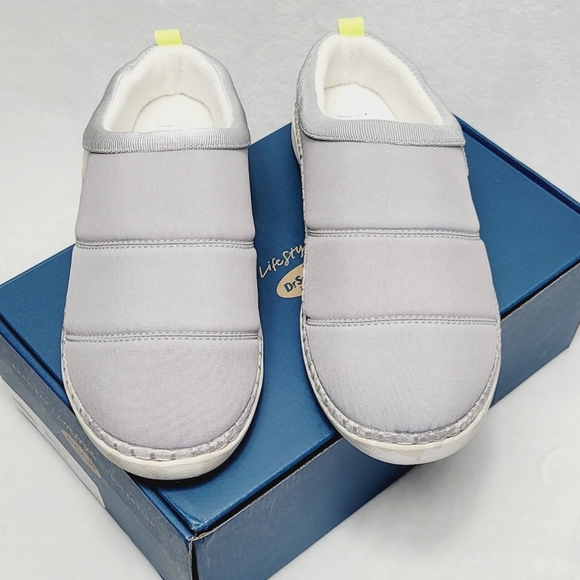 Dr. Scholl's Cozy Vibes Recycled Grey Women's Slippers size 9 - Picture 1 of 7